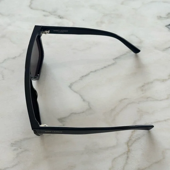 Saint Laurent Black Sunglasses with Case - Picture 7 of 9